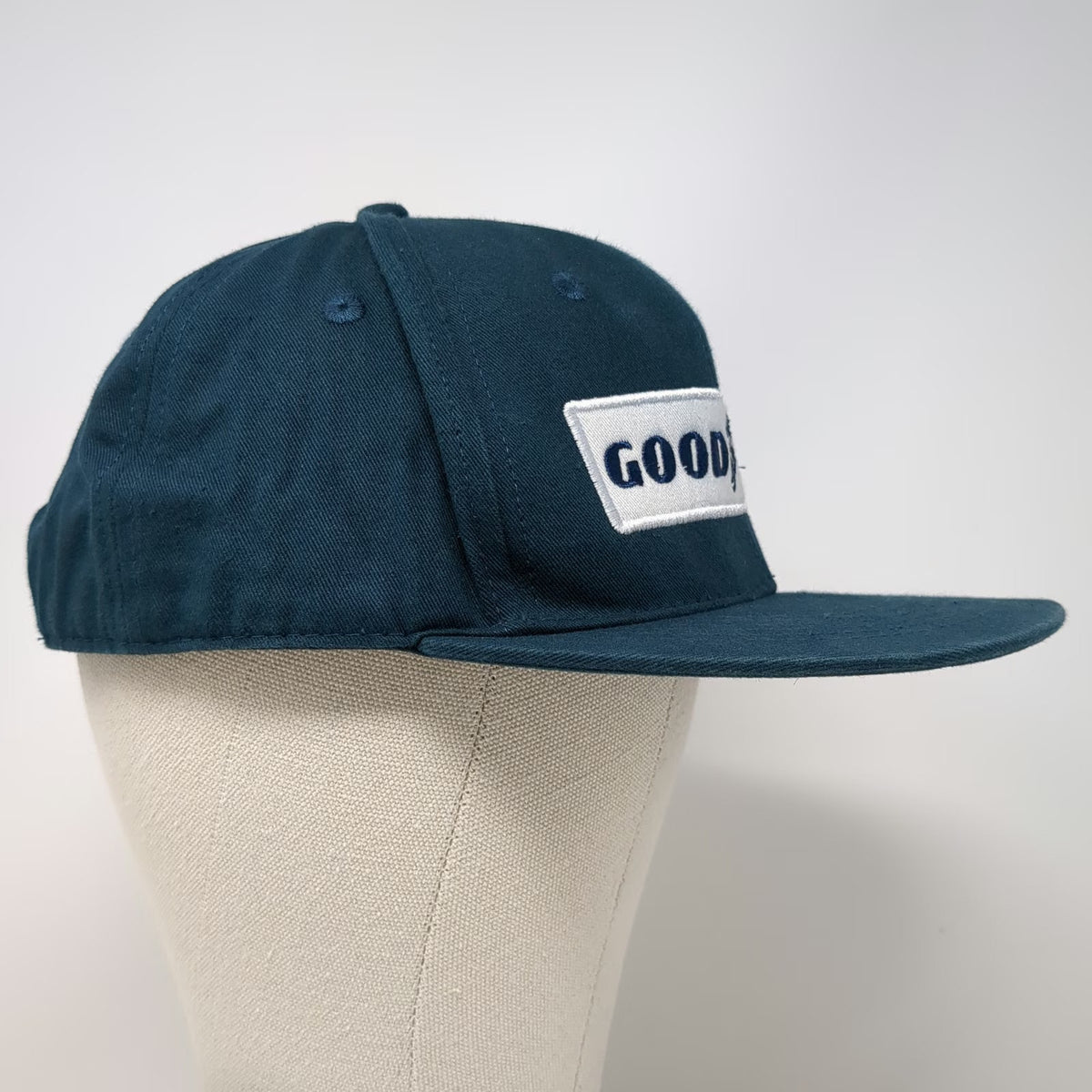Goodyear Snapback Blue Hat OSFM NASCAR Patch Embroidered 6 Panel Racing Cotton