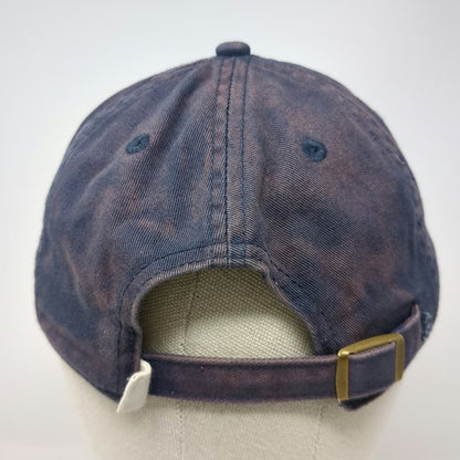 Life is Good Baseball Cap Blue One Size Bleached Wash Distressed Patch Hat
