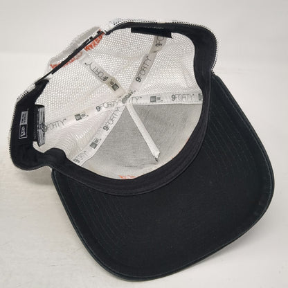 New Era Trucker Hat Black One Size Montco Makers M Logo Mesh Snapback 9FORTY