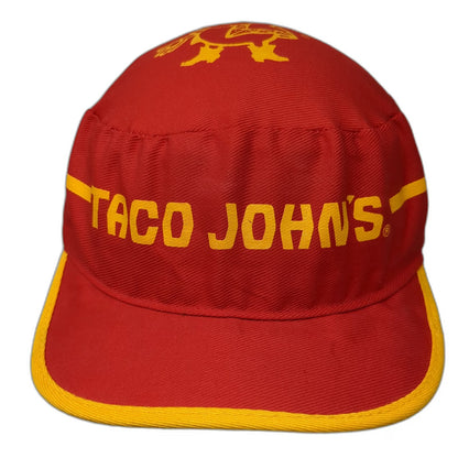 Kopy Kaps Taco John's Red Army Cap One Size Slideback It's Tacorrific Hat USA