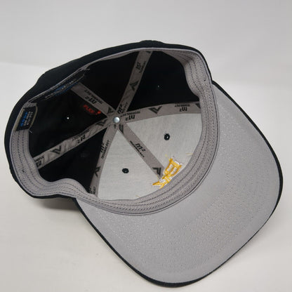 BK Football Fitted Hat Black 6 7/8-7 3/8 M2 Tech Performance Pacific Headwear