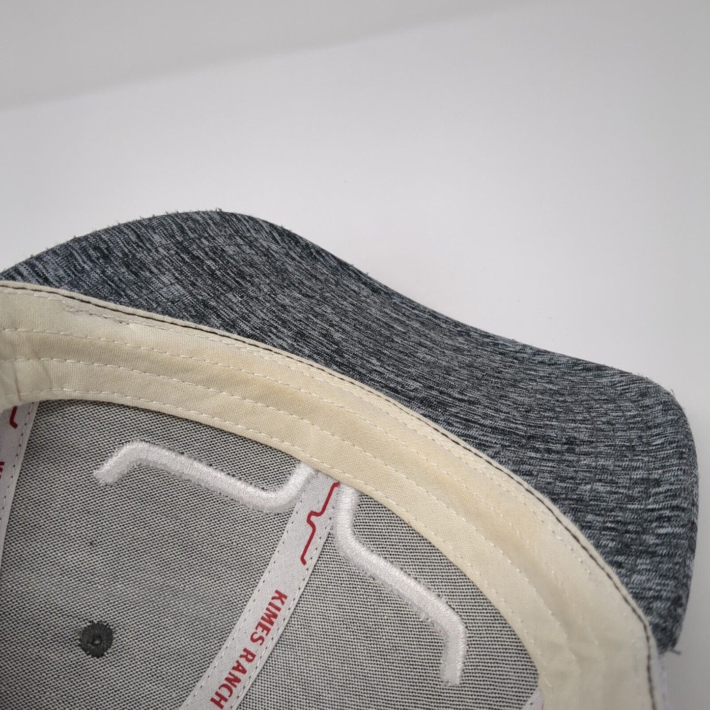 Kimes Ranch Snapback Mesh Back Trucker Hat Gray One Size Embroidered