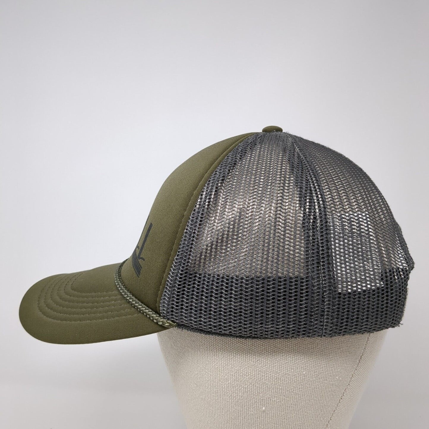 O'Neill Snapback Rope Trucker Hat Brown One Size Mesh Back Colorblock