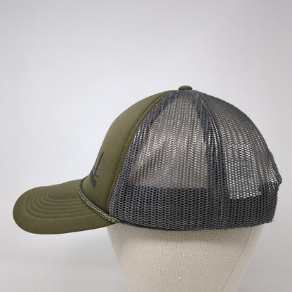 O'Neill Snapback Rope Trucker Hat Brown One Size Mesh Back Colorblock