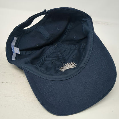 Port & Company Baseball Cap Blue One Size One Stone Logo Strapback Cotton Hat