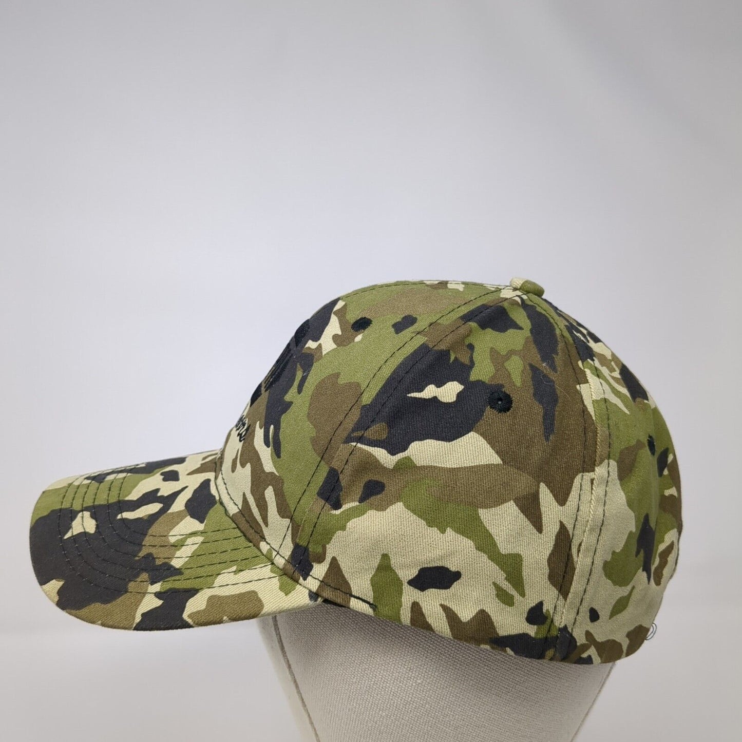 NAPA Outdoors Strapback Hat Camouflage One Size Adjustable Embroidered