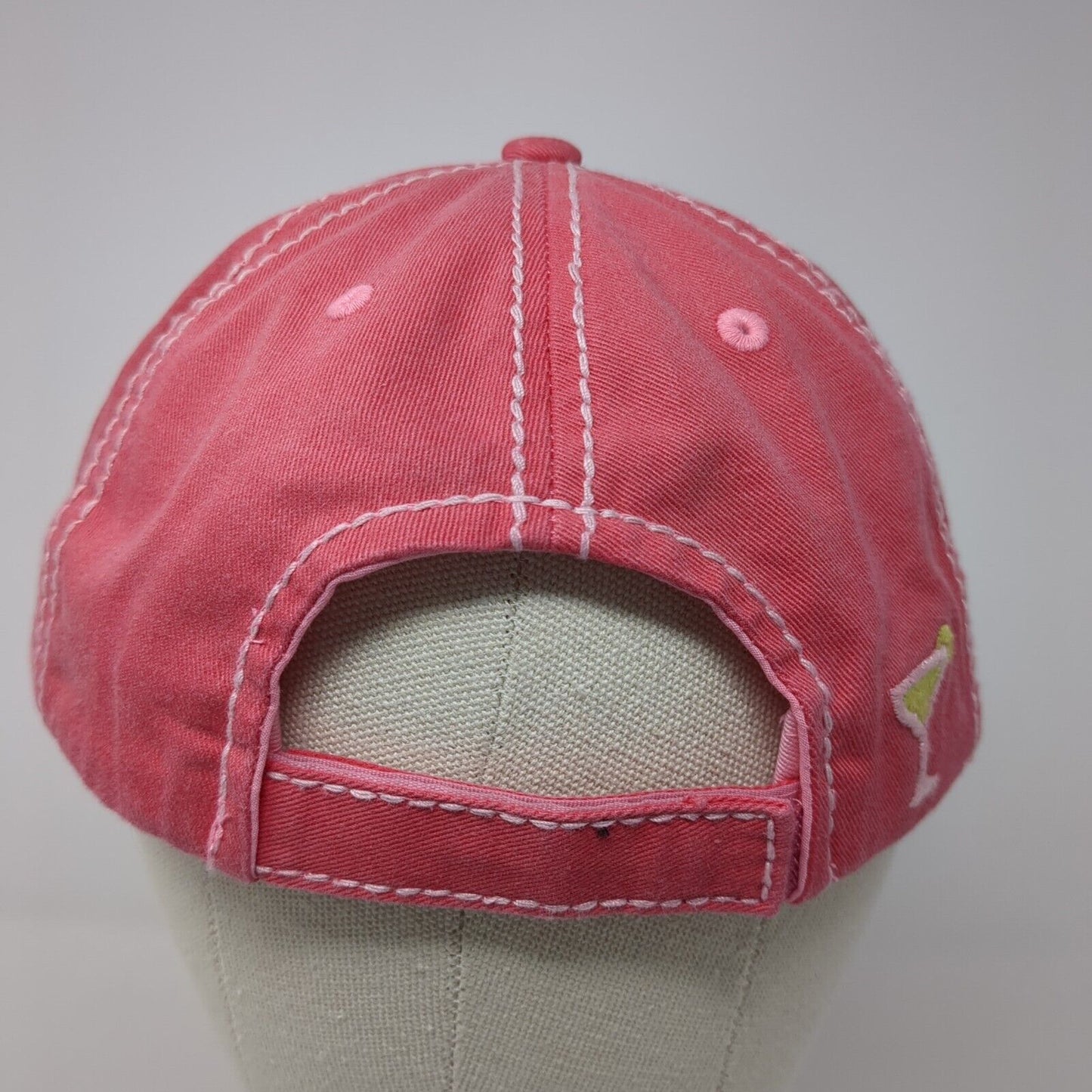 I Need A Huge Margarita Strapback Hat Pink One Size KB ETHOS Vintage