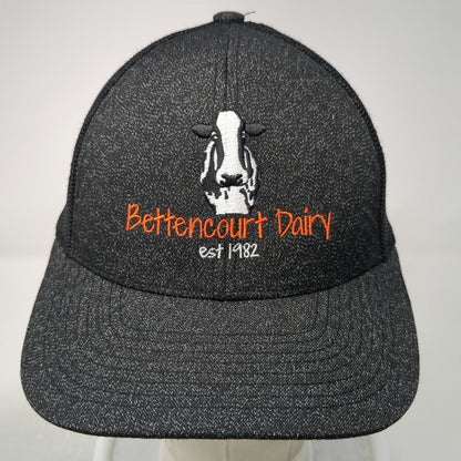 Pacific Headwear Baseball Cap Black XL Bettencourt Dairy Mesh Flex Fit Hat