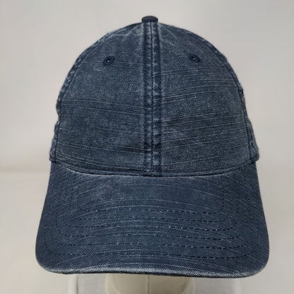 George Slideback Hat Blue One Size Adjustable Vented Holes 6 Panel Blank