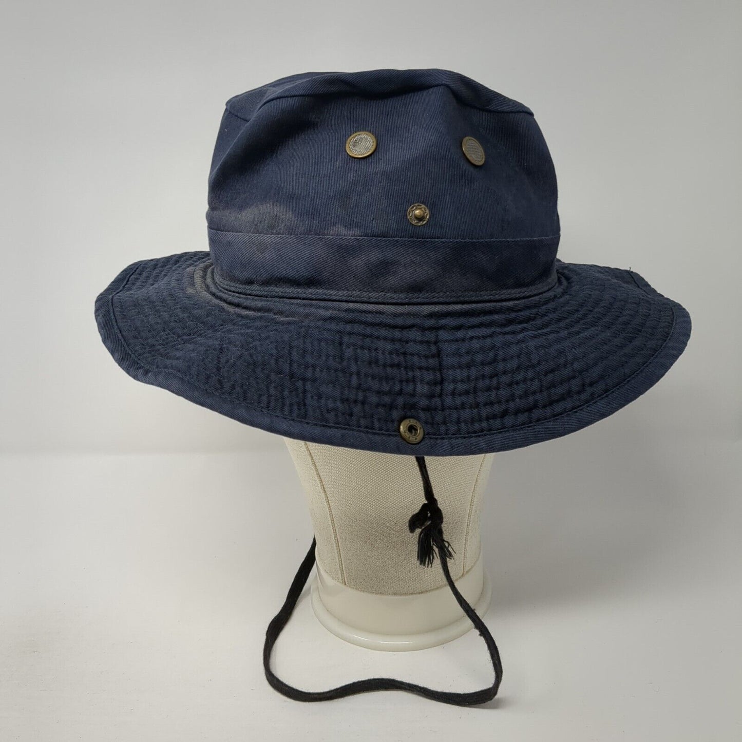 Unbranded Bucket Hat Boonie Blue One Size Chin Strap Foldable Outdoor