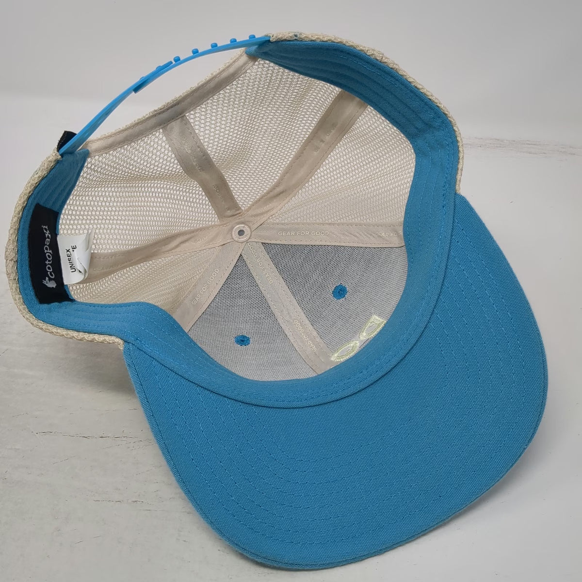 Cotopaxi Trucker Hat Blue One Size Do Good Mesh Back Recycled Polyester Snapback