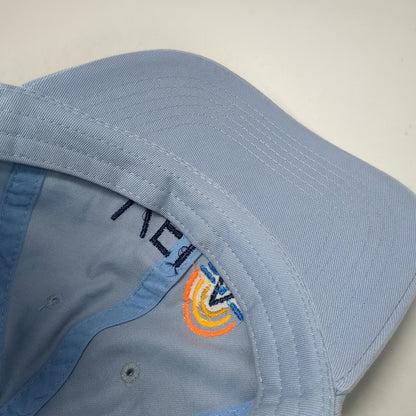 Vela Sun Water Logo Blue One Size Baseball Cap Hat Adjustable Slideback Cotton