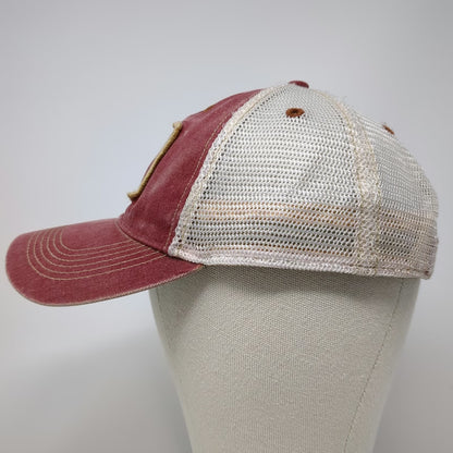 Legacy Red Trucker Hat One Size Sun Valley Idaho Mesh Back Snapback Green Brim