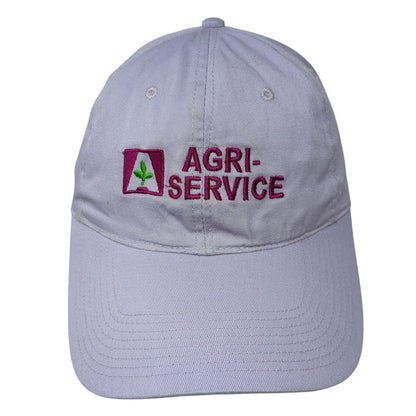 Agri-Service Strapback Baseball Cap Purple One Size Adjustable Embroidered