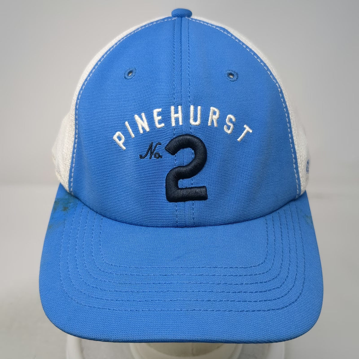 '47 Pinehurst No 2 Golf Baseball Cap Blue White One Size Stretch Fit Mesh hat