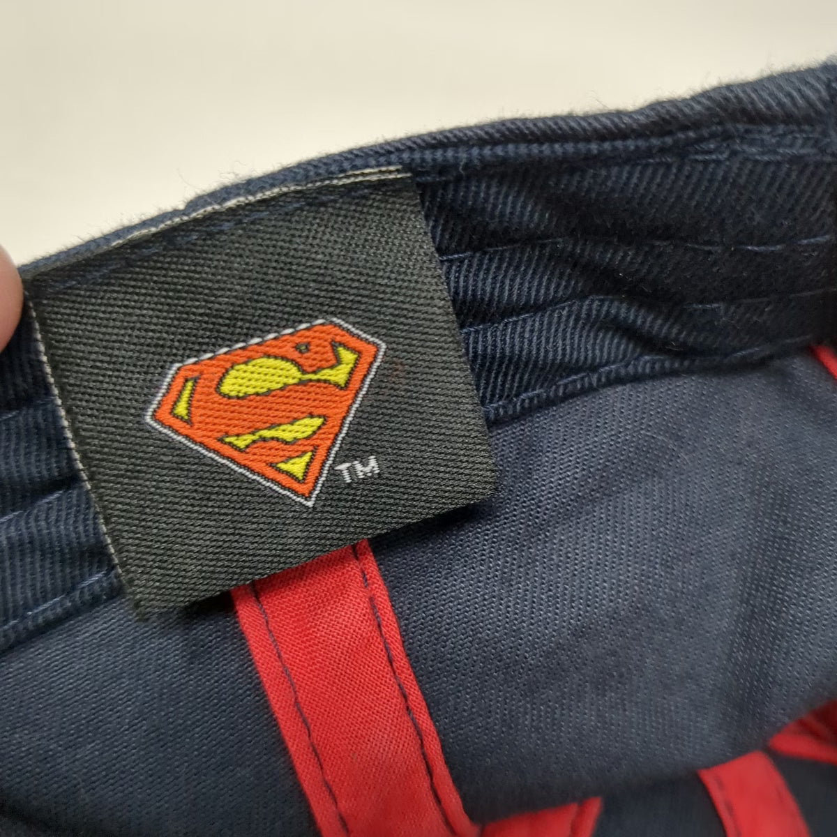 Superman Baseball Cap Blue One Size Man of Steel Embroidered Strapback Hat Logo