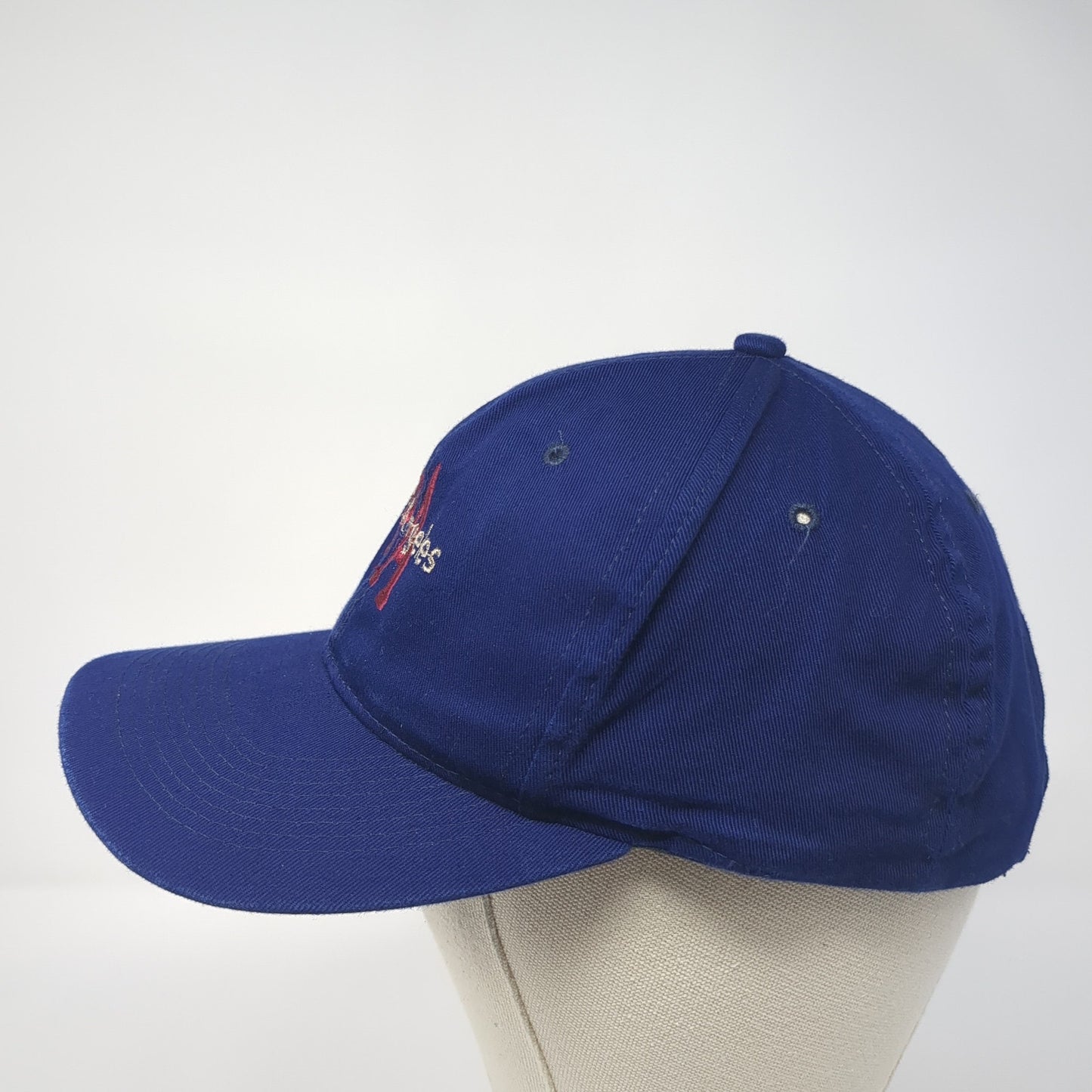 Port Angeles Snapback Hat Blue One Size Adjustable Embroidered Triangle
