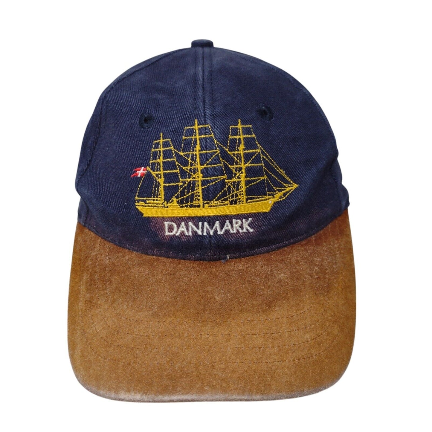Danmark Ship Slideback Hat Multicolor One Size Adjustable Embroidered