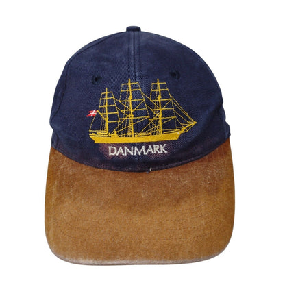 Danmark Ship Slideback Hat Multicolor One Size Adjustable Embroidered