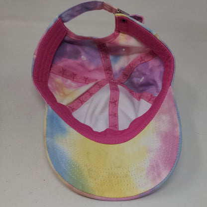 Jefree Star Slideback Hat Multicolor One Size Embroidered Tie Dye 6 Panel