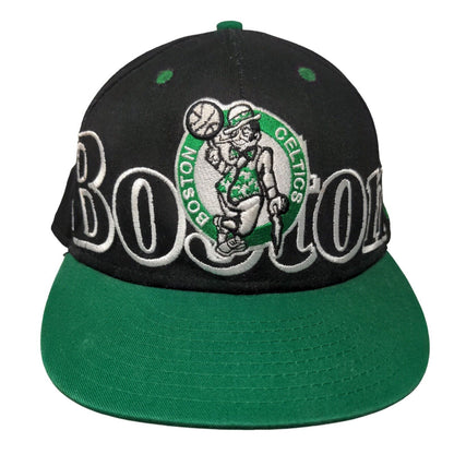 Boston Celtics Snapback Hat Black Green OSFM New Era Hardwood Classics NBA