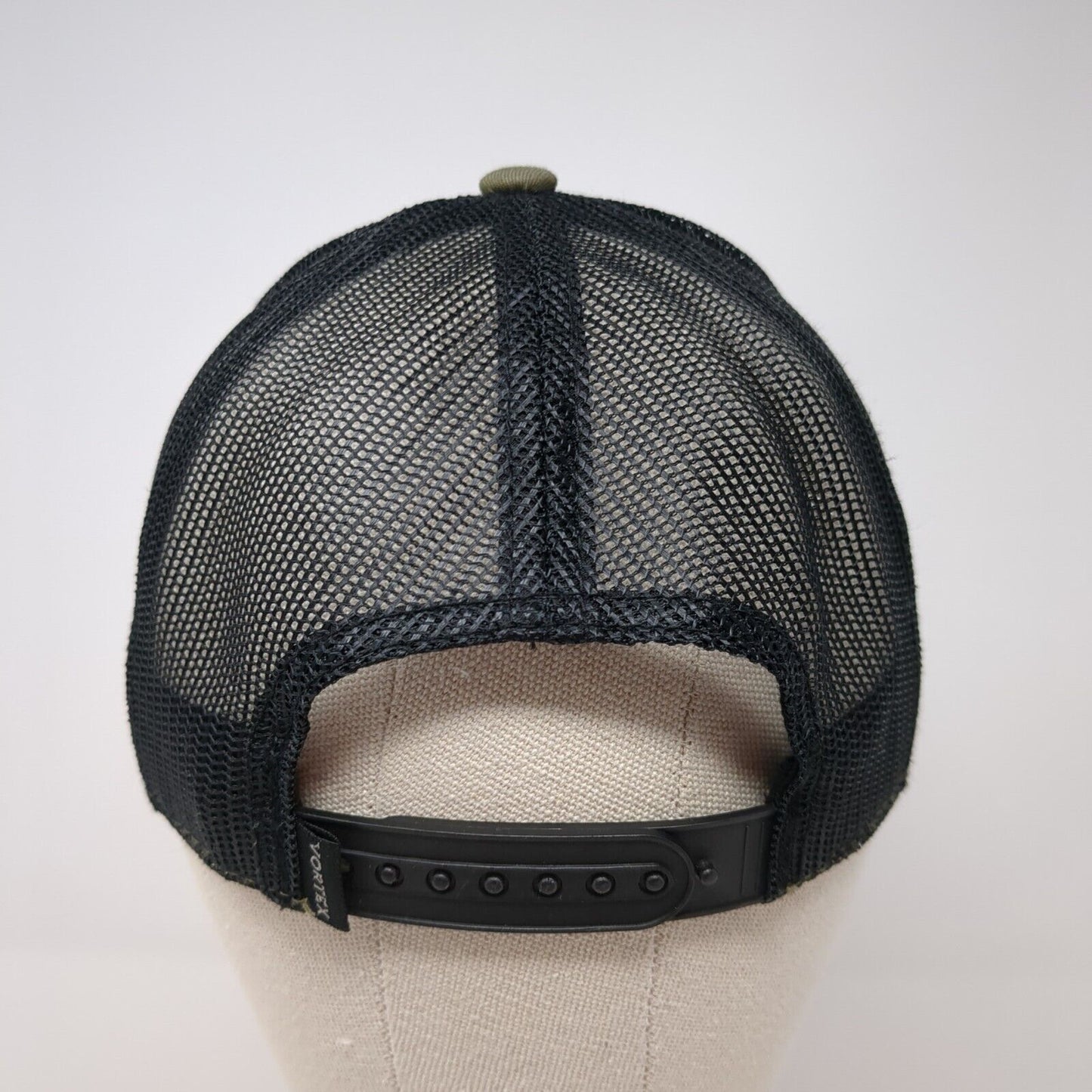 Vortex Snapback Trucker Hat Green One Size Adjustable Mesh Back 6 Panel