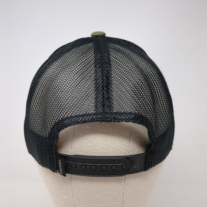 Vortex Snapback Trucker Hat Green One Size Adjustable Mesh Back 6 Panel