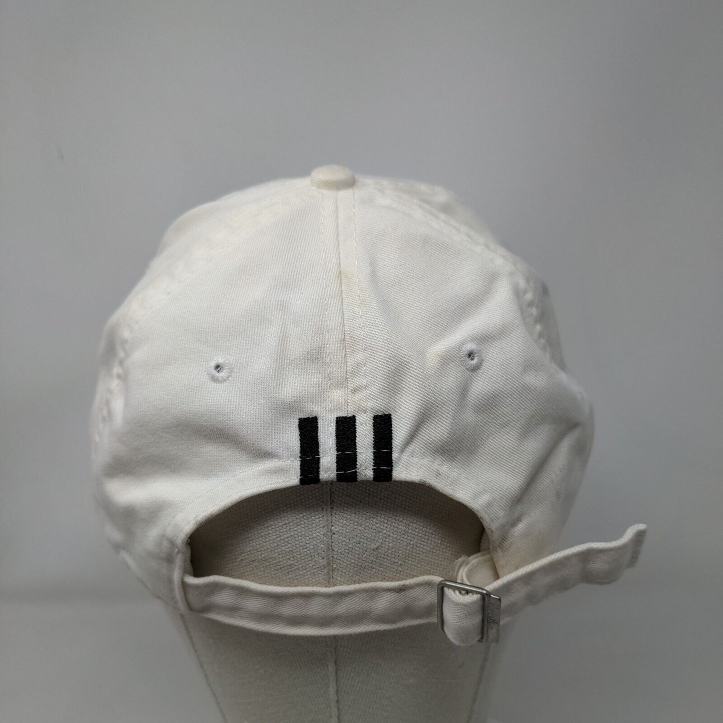 Adidas 3 Stripes Slideback Hat Cream OSFA Embroidered Logo 6 Panel