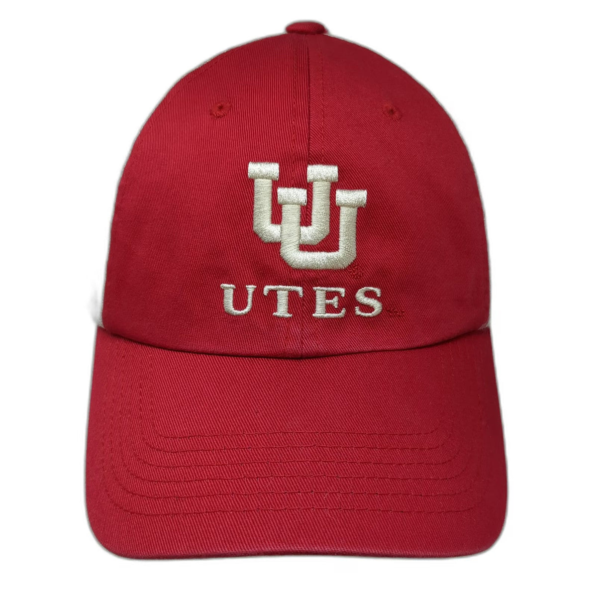 Utah Utes NCAA Captivating Trucker Hat Red Beige One Size Mesh Back Snapback