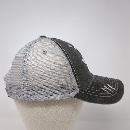 Home Strapback Mesh Back Trucker Hat Gray One Size Adjustable Loaded Lids