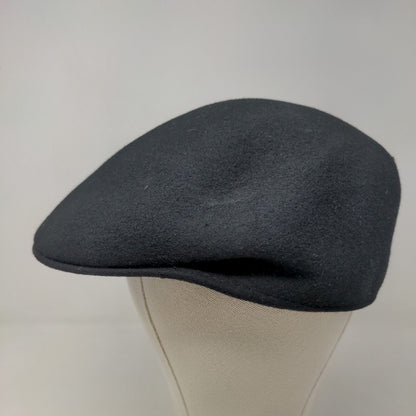 Unbranded Women's Cabbie Cap Hat Black Size L/XL 100% Wool Blank