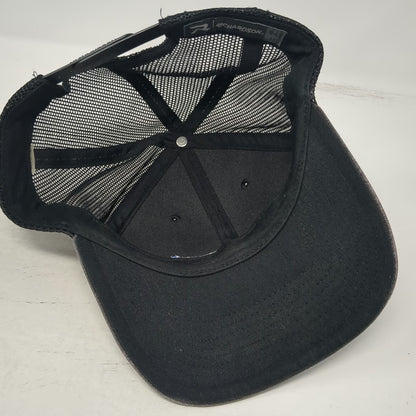 Richardson Trucker Hat Black Blue One Size Farwest Hex Camo Mesh Back Snapback