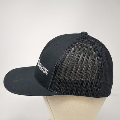 Port Authority Baseball Cap Black M A-1 Heating Mesh Back Flexfit Fitted Hat