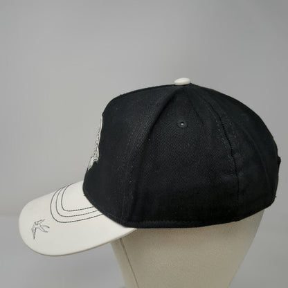Sea of Thieves 5 Panel Black One Size Snapback Video Game Bird Graphic Hat
