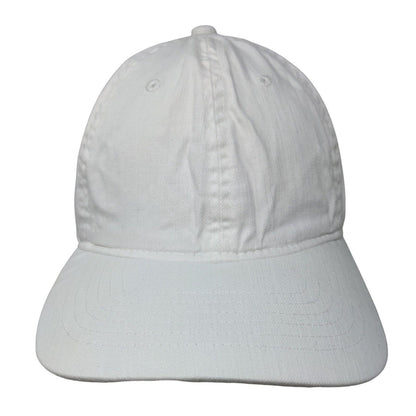 Unbranded Slideback Hat White One Size Adjustable Vented Holes 6 Panel
