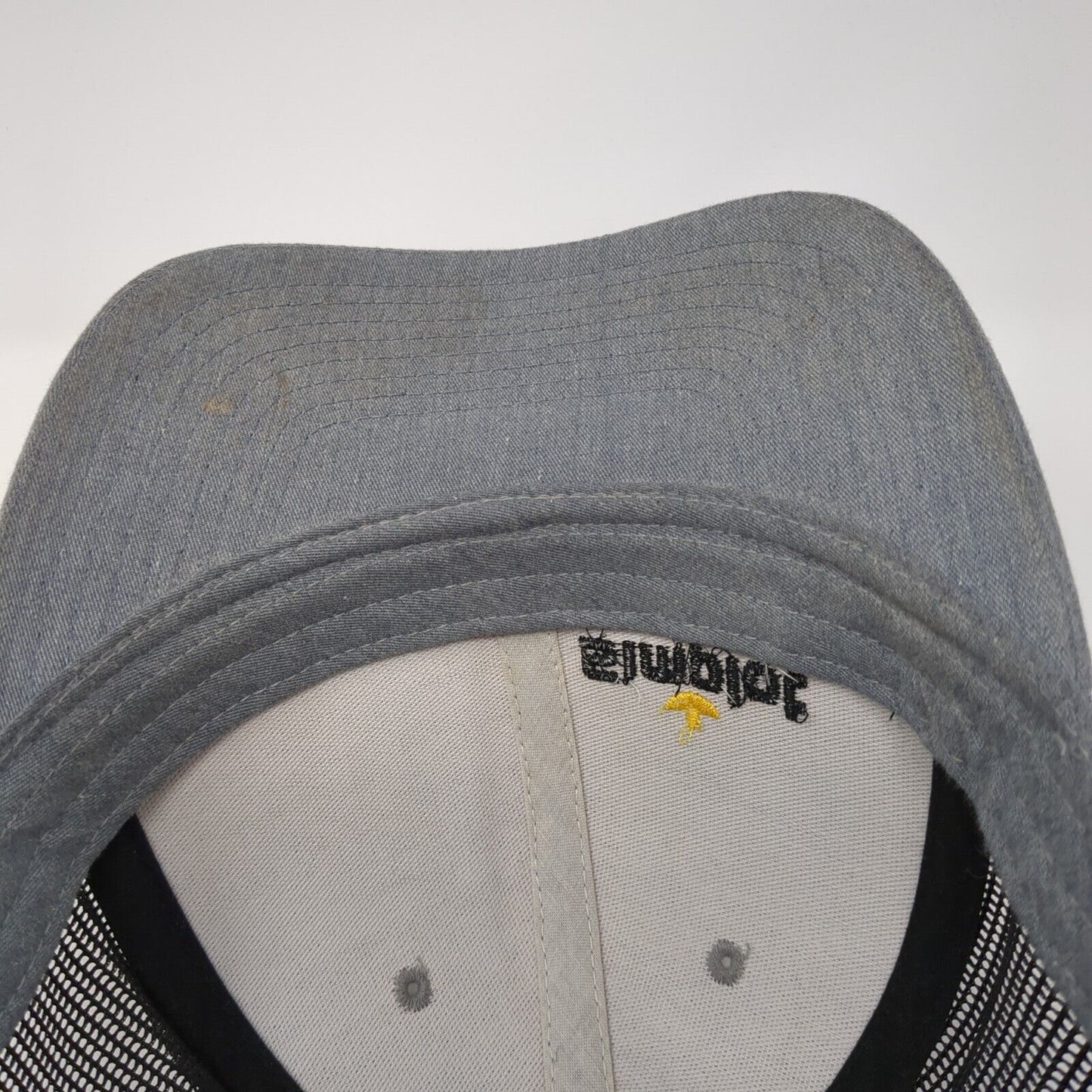 Simplot Animal Sciences Snapback Trucker Hat Gray One Size Mesh Back