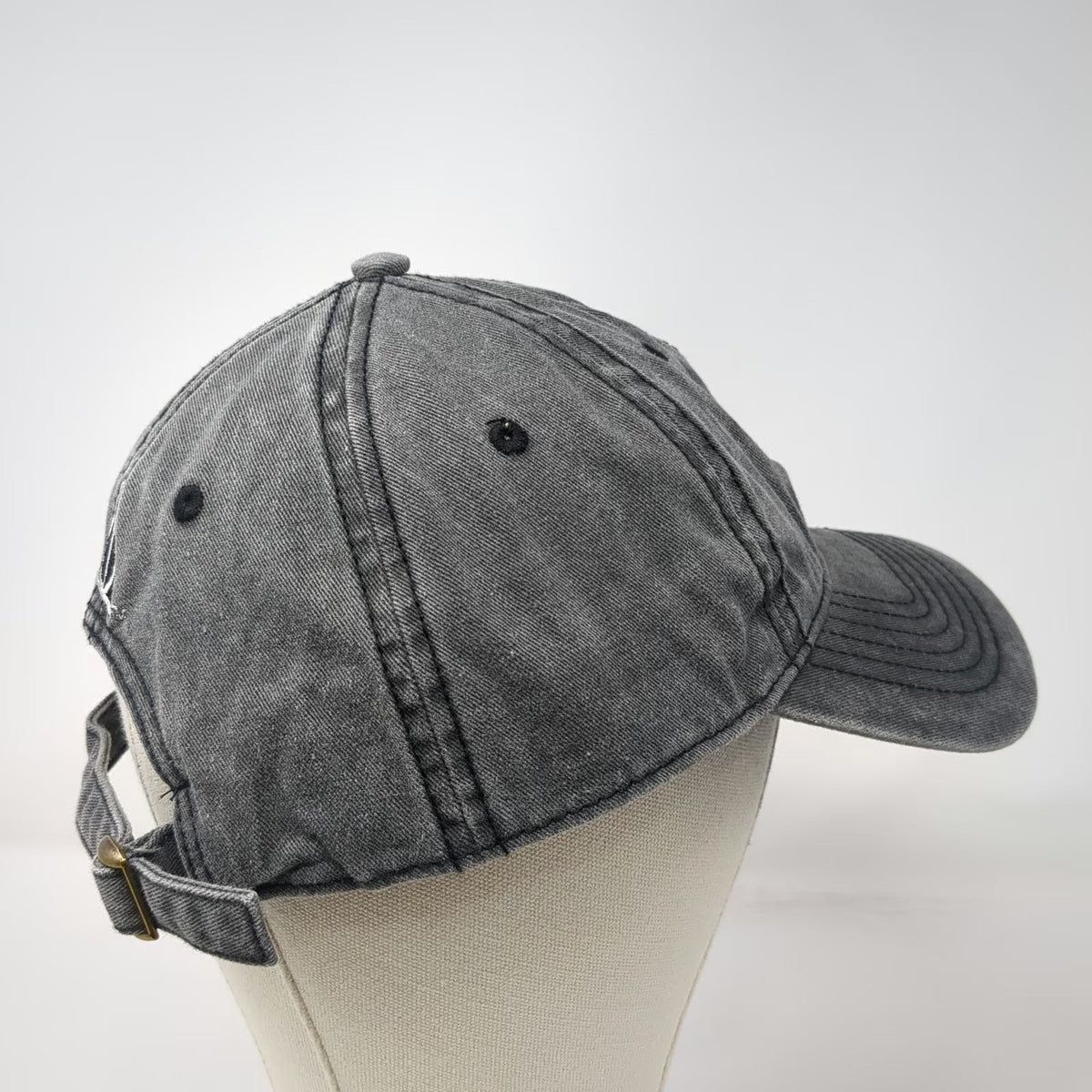 Harry Potter Baseball Cap Gray One Size Floral Deathly Hallows Washed Cotton Hat