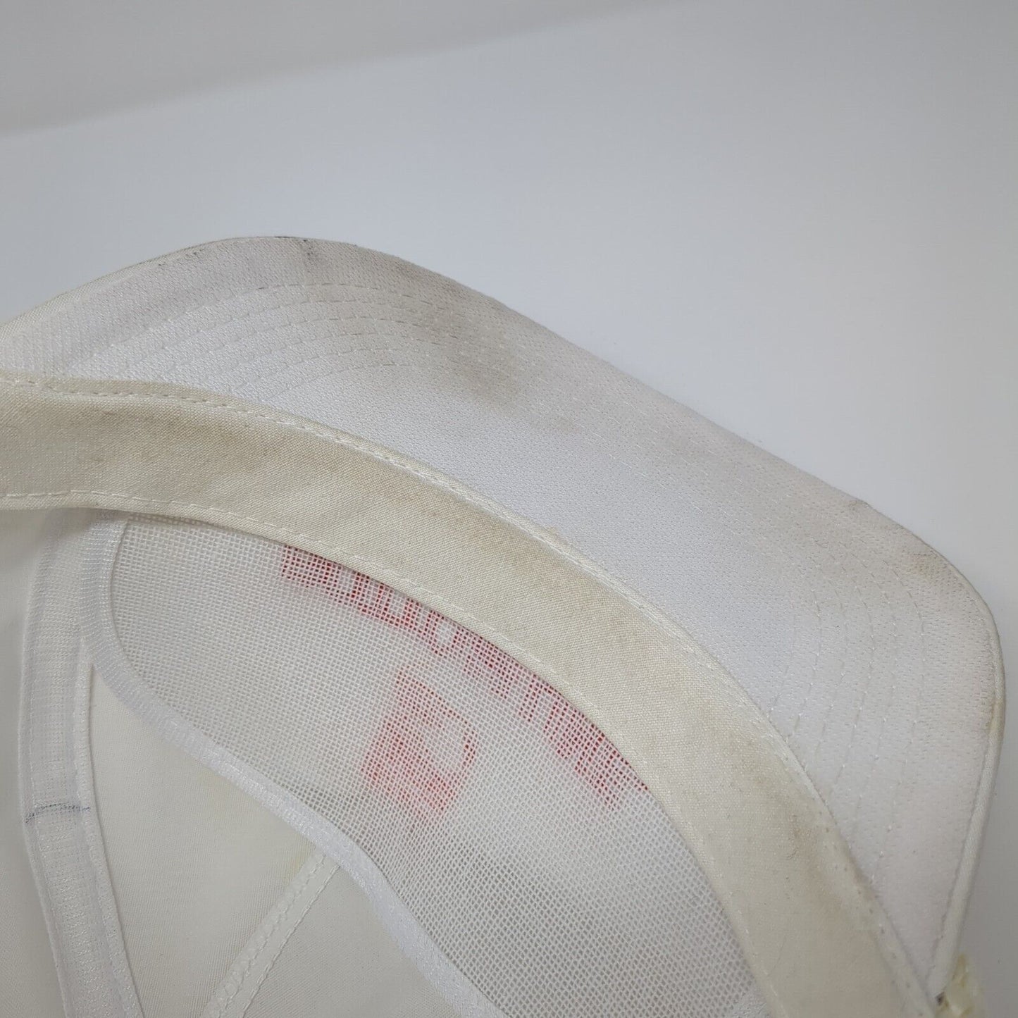 Bottom Line Snapback Hat White One Size Adjustable Embroidered 6 Panel Rope