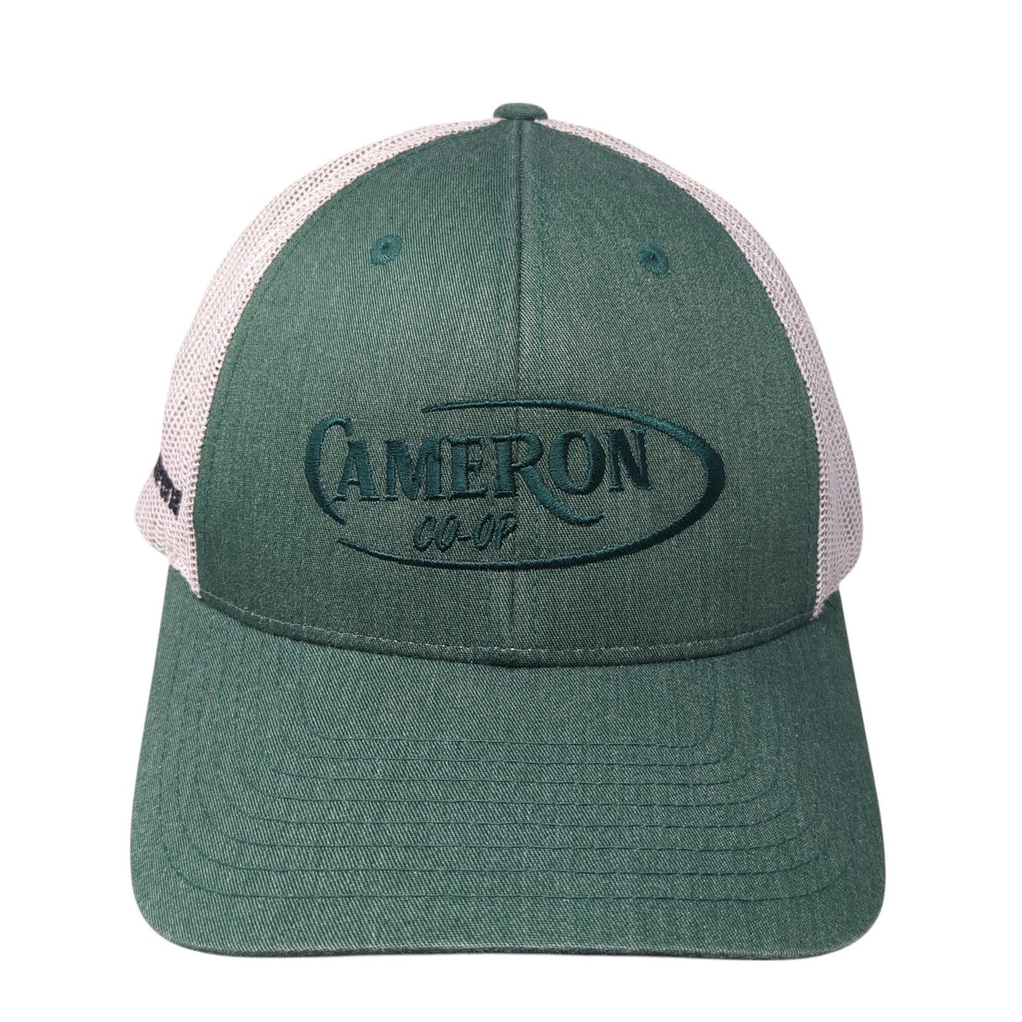 Cameron Co-Op Snapback Trucker Hat Green Large Embroidered Mesh Back Richardson