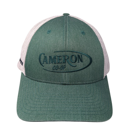 Cameron Co-Op Snapback Trucker Hat Green Large Embroidered Mesh Back Richardson
