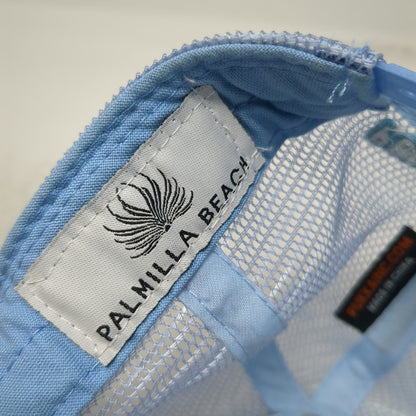 Palmilla Beach Trucker Hat Blue OSFM Port Aransas TX Mesh Snapback Texas Patch