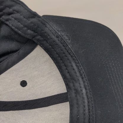Chipotle Strapback Hat Black OSFM Adjustable Embroidered 6 Panel Loomstate