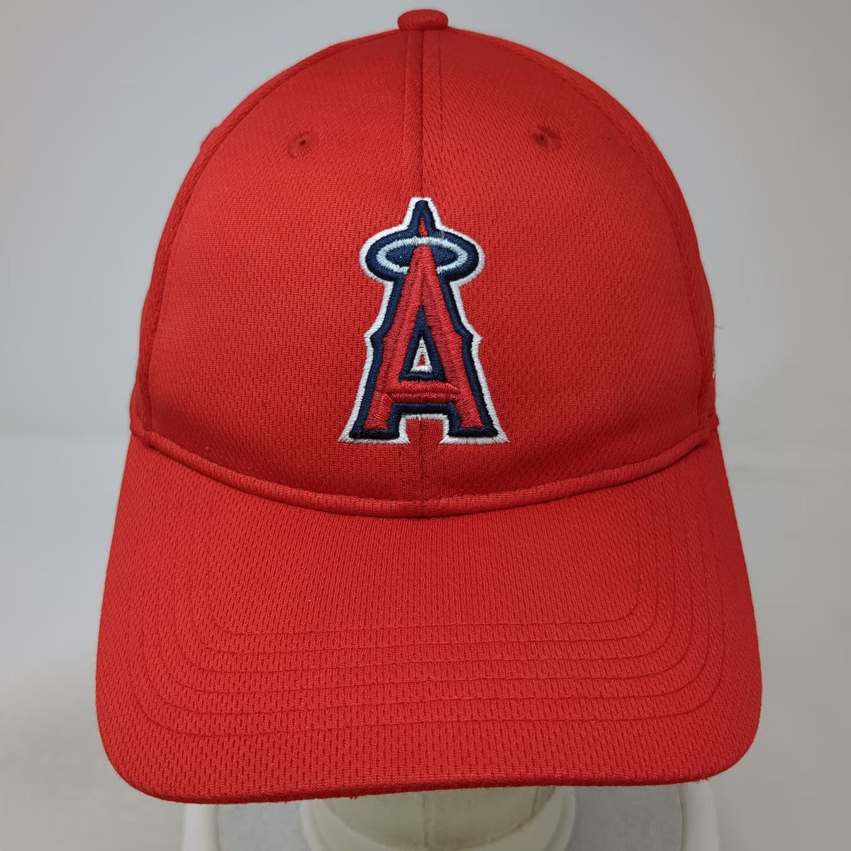 OC Sports Los Angeles Angels MLB Baseball Cap Red One Size Strapback Mesh Logo