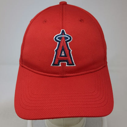 OC Sports Los Angeles Angels MLB Baseball Cap Red One Size Strapback Mesh Logo