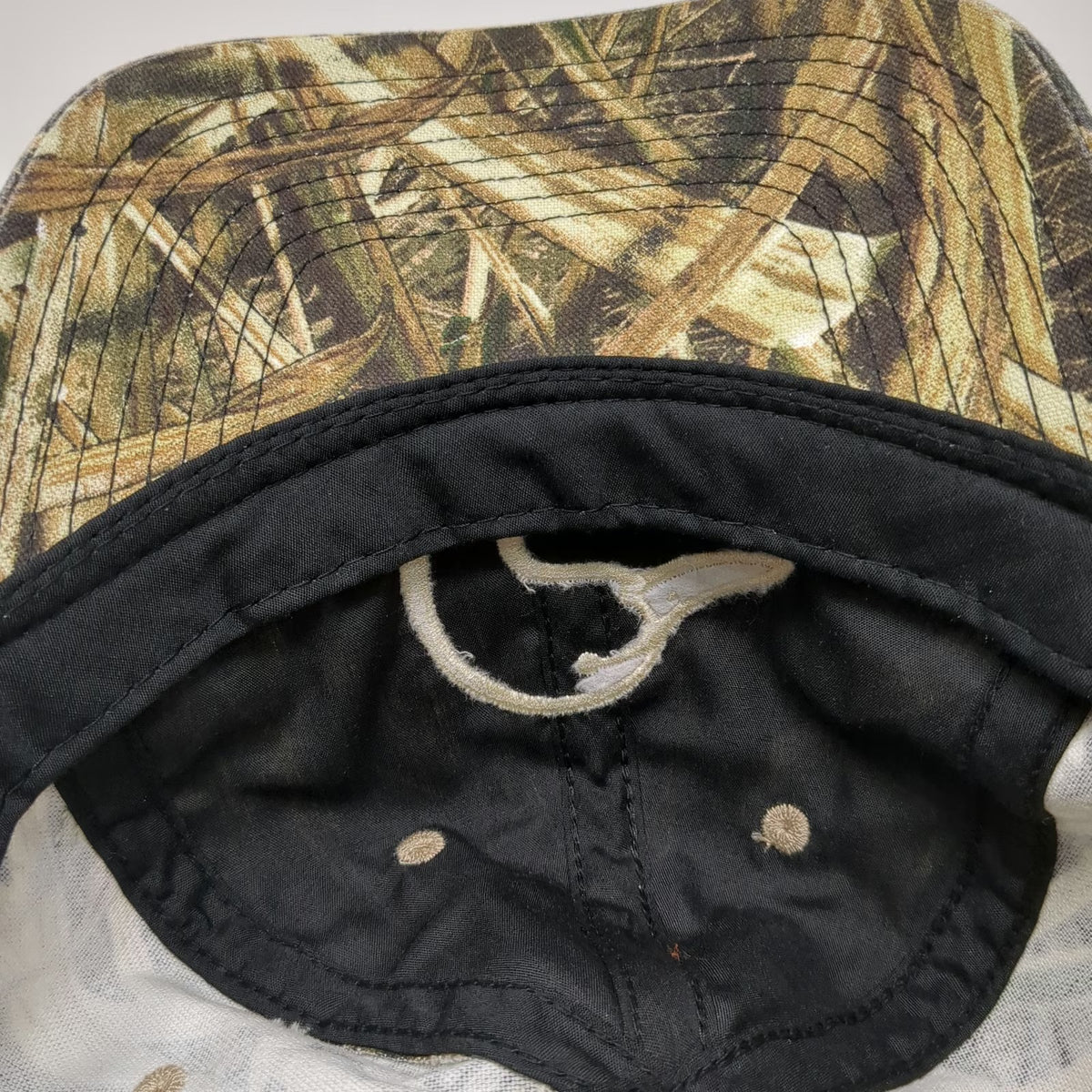Ducks Unlimited Green Baseball Cap One Size Camo Duck Logo Slideback Hat
