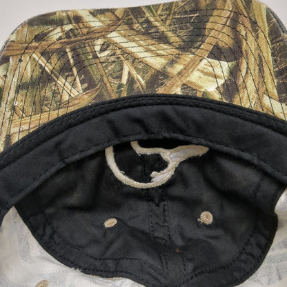 Ducks Unlimited Green Baseball Cap One Size Camo Duck Logo Slideback Hat