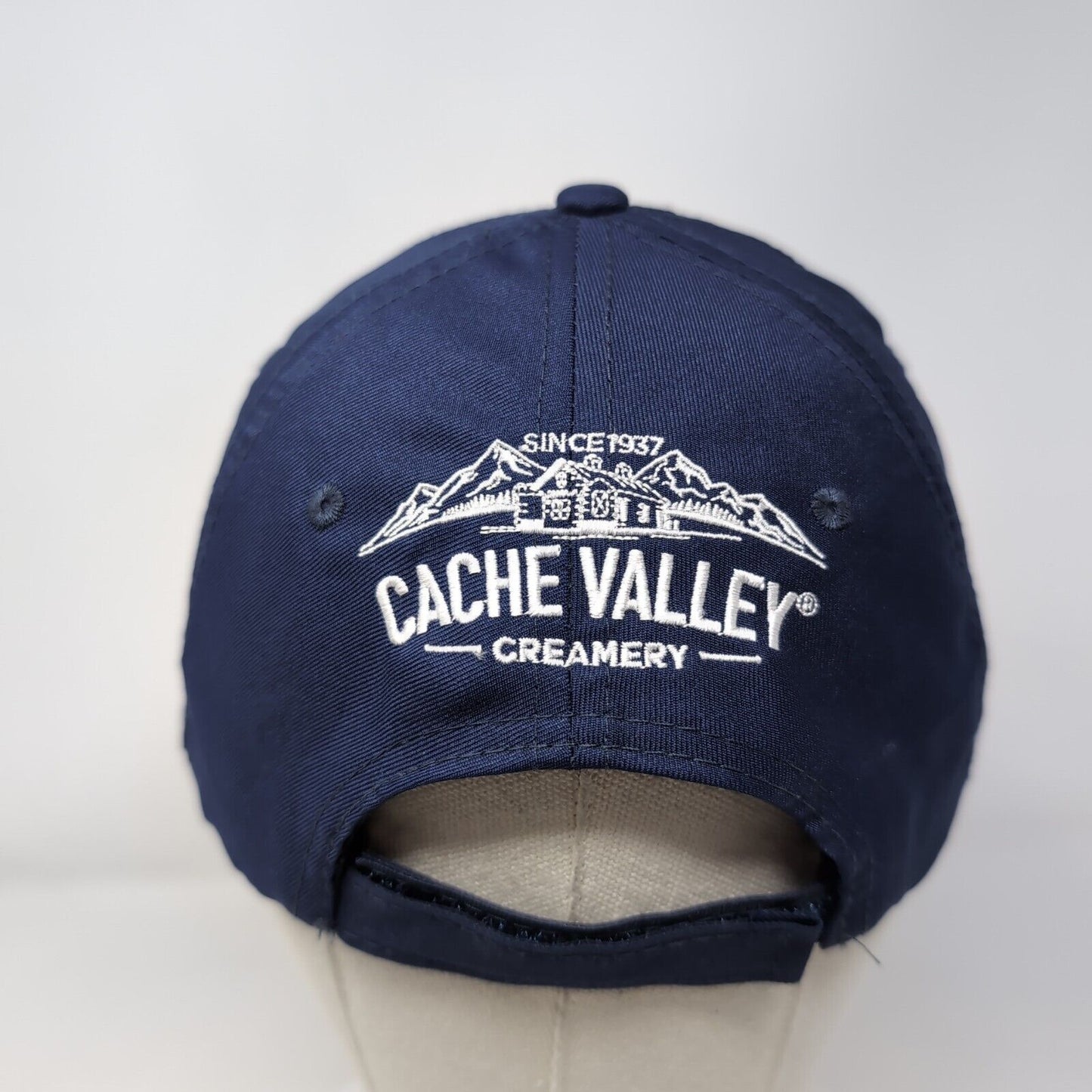 SRL Cache Valley Creamery Strapback Hat Blue OS Adjustable Embroidered Hit Wear