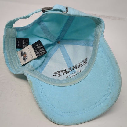 Harley-Davidson Blue Baseball Cap One Size Wings Embroidery Brim Slideback Hat