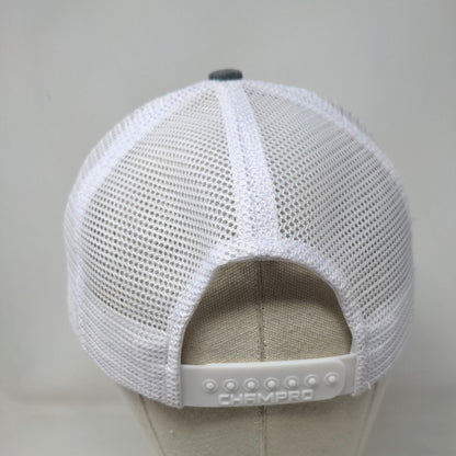 Wilcox Snapback Trucker Hat Gray One Size HCS Adjustable Mesh Back Champro