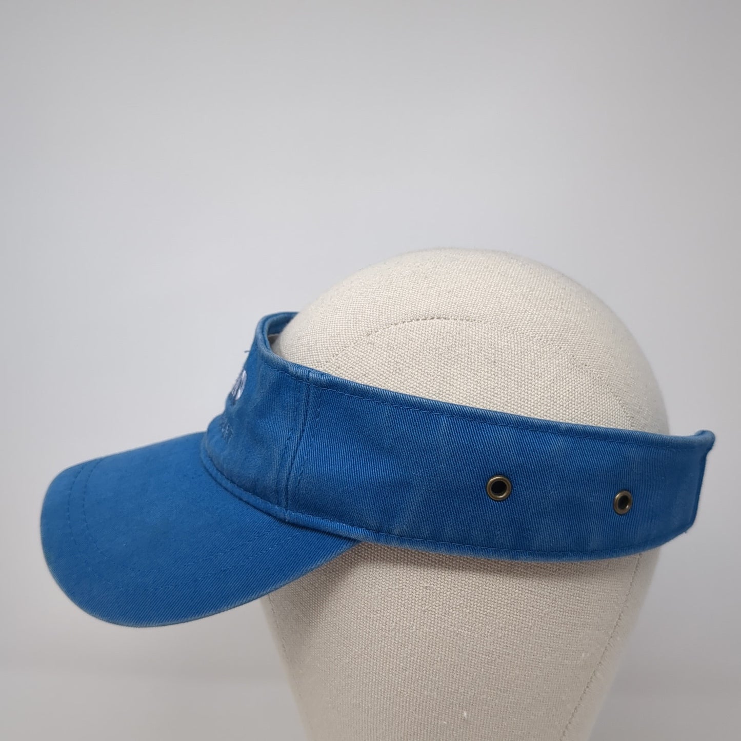 Family Land Waterpark Resort Strapback Visor Hat Blue One Size Adjustable